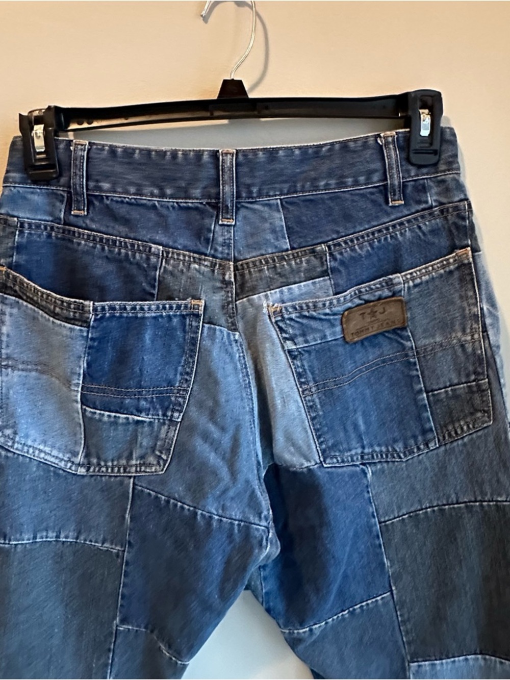 Vintage Y2K Tommy Hilfiger Patchwork Bootcut Jeans - Picture 7 of 9